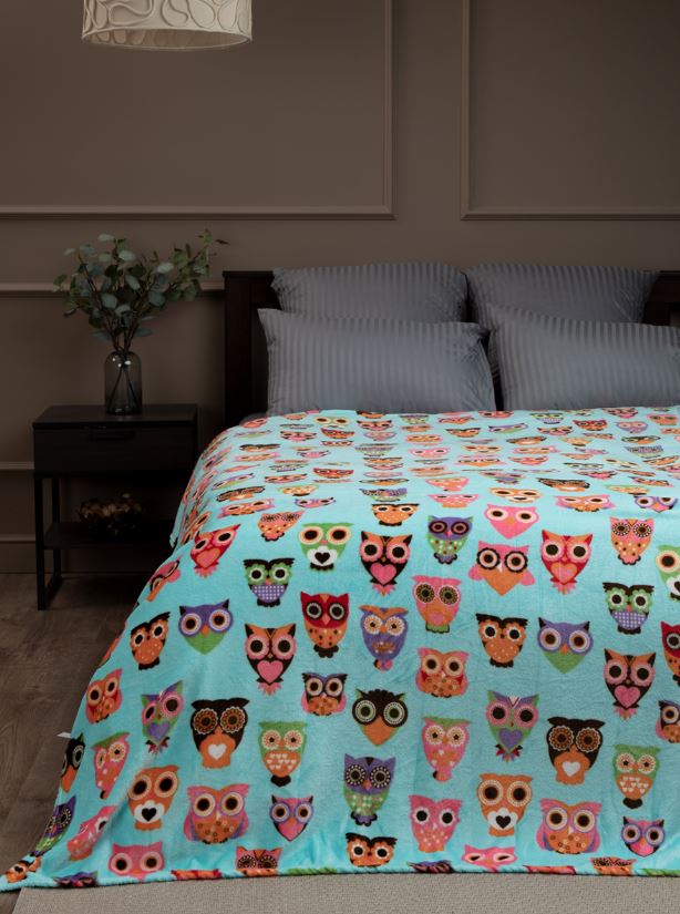 Плед Texrepublic фл печатный скрутка 2 сп,180*200,64218