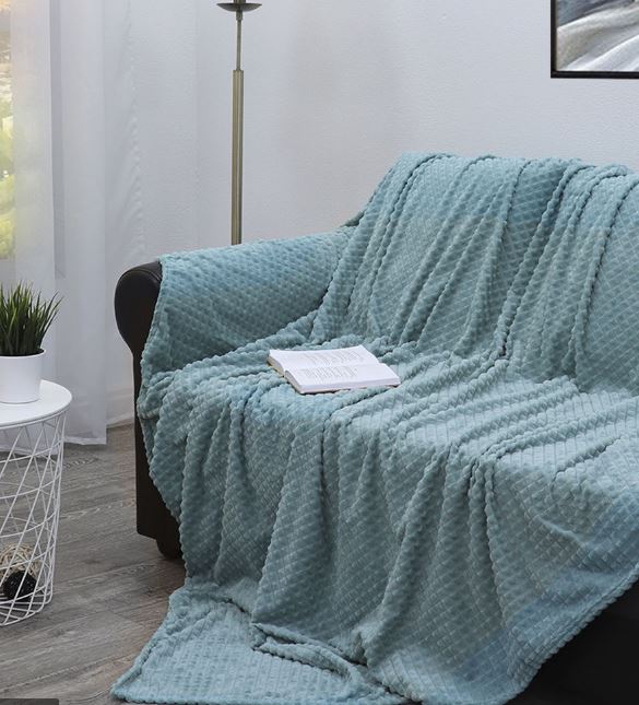 Плед Absolute  фланель жаккард кубики 1,5 сп 14690