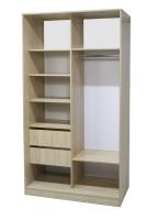 Каркас Шкафа-купе БН-61 с ящ. 2 двери 1400х600х2200/ ДУБ СОНОМА