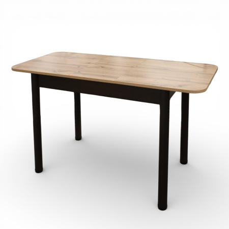 Стол Беседа РАСКЛ 980(+300) (Дуб вотан) B1, Опоры коричневые+(Бодега темный)