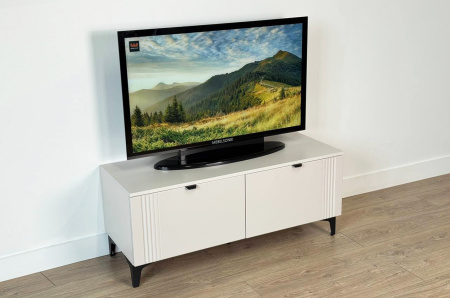 Тумба Рич кашемир/фрапучино матовый/черный