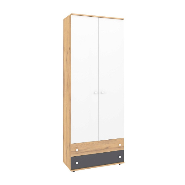 ЛОЙС 92 Шкаф 2дв для одежды и белья Корпус+ Фасад белый