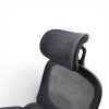 Кресло офисное OM889B поролон-сетка, черный 63x50x124-134 см