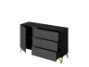 RENO комод КД-3 Черный