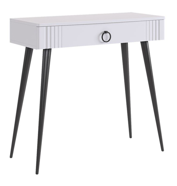 Ева Туалетный столик-2/Белое дерево/Белый матовый