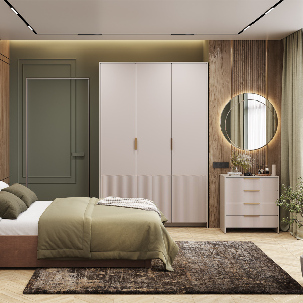 Пандора Шкаф ШК-06 3дв Кашемир/айриш