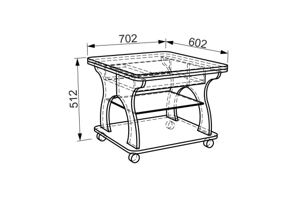 Стол журнальный Купер Дуб сонома