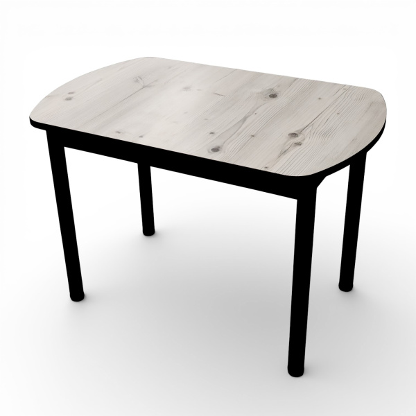 Стол Фаворит 1100*700 Пластик Бискайская сосна,(B5)/ЛДСП Бодега темн.+опоры(Черный)