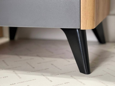 Тумба прикроватная Адам Дуб крафт золотой/графит