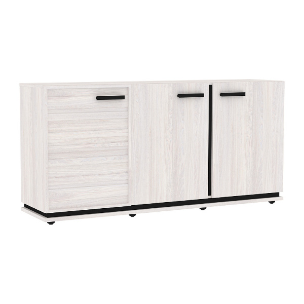 Nature 5(гостиная) Тумба МЦН (Ясень анкор светлый-Черный) 