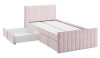 Кровать с ящиками Твикс 90х200 см (нежно-розовый (велюр))