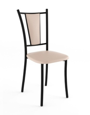 Стул Марсель Стандарт (черный, к/з бежевый 120)