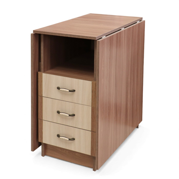 Стол-книжка с ящиками на 400 Ясень шимо темн+ясень шимо светл