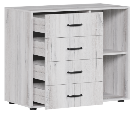 Монреаль Комод 4 ящ 1 дверь Дуб канадский