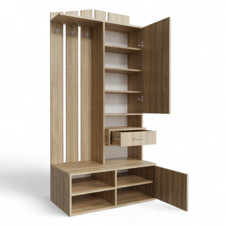 Прихожая с зеркалом Рейн-1 (Дуб сонома)